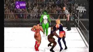 SvR2007 She-Hulk & Ms. Marvel vs Female Bodybuilders(request