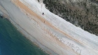 Shocking Beach Proposal