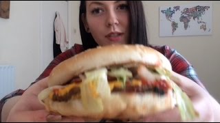 Burger King: Whopper & Onion Rings ~ ASMR Relaxing Eating Sounds