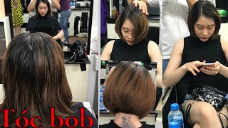 Cắt Tóc Tém bob chuối - Beautiful Bob haircut tutorial