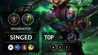 Singed Top vs Jax - KR Grandmaster Patch 9.10