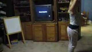 15 Year old Practicing Gymnastics in Living Room