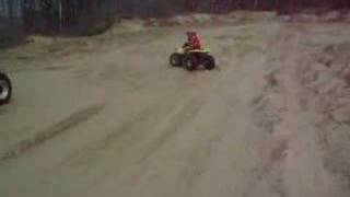 Dereck riding his suzuki
