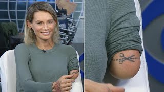 Stunt Double Tattoos Scissors on Arm Where It Was Amputated