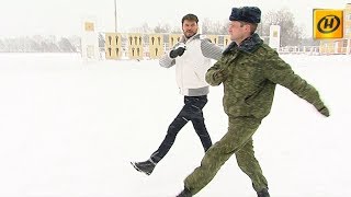 На армейском плацу с Германом Титовым