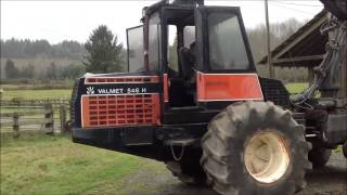 Valmet 546 H Harvester start