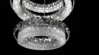 ЛЮСТРА ХРУСТАЛЬНАЯ LED с чипами Samsung 3 кольца 565 мм