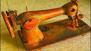 Restoration machine sewing antique Japan | Engineer  method of sewing tools old Restore