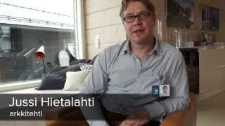 Liukuovet - arkkitehti Jussi Hietalahti haastateltavana