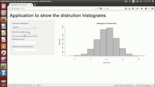 Rstudio Tutorial: developing a web application with Shiny package