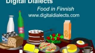Learn Finnish - words for food