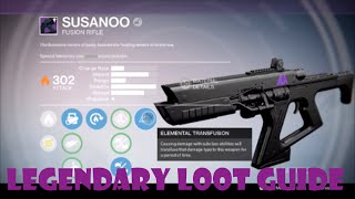 Destiny TTK Legendary Loot Guide - "Susanoo" Fusion Rifle