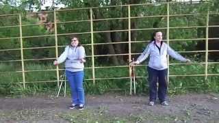 Занятие на ст. Юность (сканд. ходьба + упр. с резиновым эспандером)