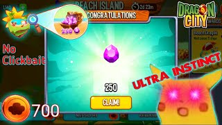JUST NEED 700 COINS TO FINDING THE GEMS? | BEACH ISLAND 2019 | DRAGON CITY