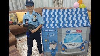 ELİF KOMİSER OLDU. EVE POLİS MERKEZİ KARAKOL KURUYORUZ.EĞLENCELİ ÇOCUK VİDEOSU
