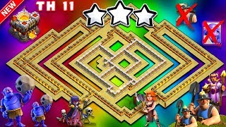 TH11 War Base 2018 Anti 1 Star/Anti 2 Star With Replay Anti Bowler Anti Miner Anti Everything