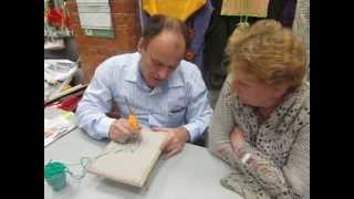 Урок №1 Вышивка коврика. Прямая строчка PONTO RUSSO Punch Needle Art SensЭй