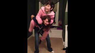 A minute long piggyback dancing - #LiftAGuyChallenge