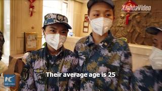 Female navy nurses assist with coronavirus fight in Wuhan