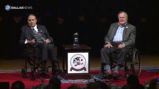 Bob Dole and George H.W. Bush help Texas A&M commemorate Pearl Harbor