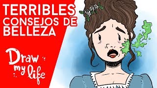 Los TRUCOS de belleza MÁS PELIGROSOS - Draw My Life en Español