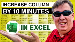 Excel Increment Column By 10 Minutes - 2351