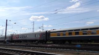 ЭП2К-012 с фирменным поездом "Сибиряк" Новосибирск-Москва