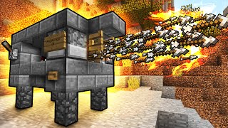 Flaming Arrow Machine Gun! - Minecraft Tutorial (FAST & EASY!)