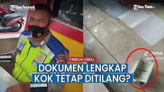 Dokumen Lengkap Tapi Tetap Ditilang, Pemuda Adu Argumen Dengan Polisi