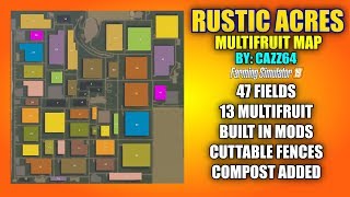 Rustic Acres Multifruit Map By: Cazz64 "Map Review"