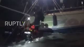 Italy: 75 migrants rescued off southern coast during storm
