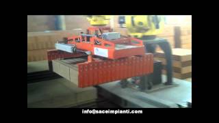 Lihna Robot Carga em Descarga tijolo - CERAMICA FORMIGARI Brasil (By SACEIMPIANTI srl)
