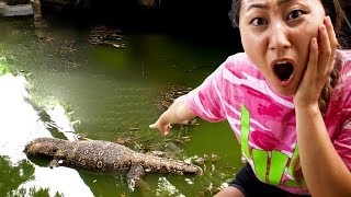 THE POND MONSTER IS FOLLOWING ME!!?