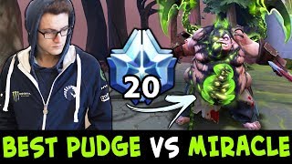 BEST Pudge vs MIRACLE — Qupe Butcher god of pubs