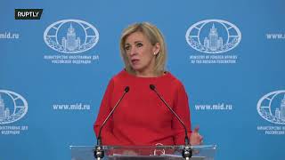 LIVE: MFA spokesperson Maria Zakharova holds weekly briefing