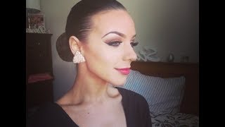 Ballroom Dancing makeup tutorial incl sleek bun- by Rachel Macintosh V.1