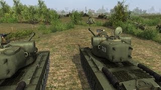 Men of War Battles #4 - 2 T-29 Vs 25 SU-85