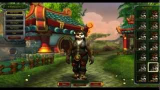 MoP Character Creation Screen
