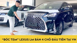"Bóc tem" phi thuyền Lexus LM300h 2020 bản 4 chỗ đầu tiên tại Việt Nam