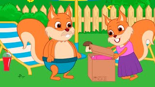 Famille d'Écureuil - Bouée De Sauvetage En Cadeau Animé 2022 en Français