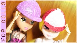 КАК СДЕЛАТЬ КЕПКУ ДЛЯ КУКОЛ ЗА 10 МИНУТ ♡ FOR DOLLS