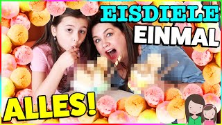 EINMAL ALLES BITTE! Wir essen die EISDIELE leer ? Alles Ava