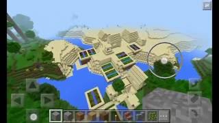 Сид на пустыню в minecraft pe | Песчаная деревня #Minecraft