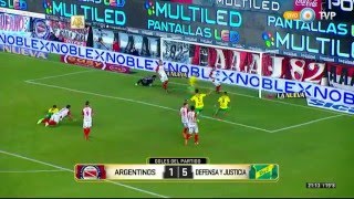 Argentinos 5  vs. 1 Defensa y Justicia - Sexta fecha  - Torneo Transición 2016