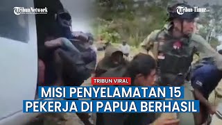 Detik detik 15 Pekerja di Nduga Papua Berhasil Dievakuasi TNI Polri