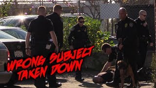 Copwatch | Stabbing & Robbery | Cops Take Down Wrong Subject