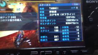 MHP3 チート未使用で防御力857!!!