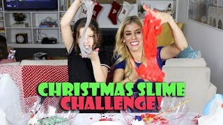 Christmas Slime Challenge with Rebecca Zamolo | Hayley LeBlanc