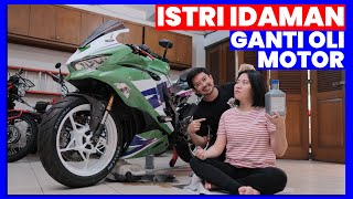 ISTRIKU MONTIRKU PAS PPKM - Ganti Oli Kawasaki ZX25R Indonesia