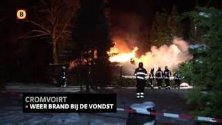 Eigenaar chalet gewond bij brand in Cromvoirt